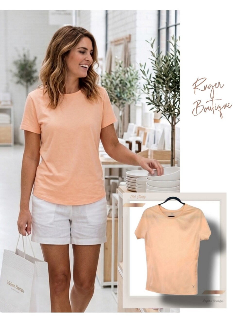🌿Old Navy Active Women's Med Semi Active Mesh Back Top in Orange-Nice!